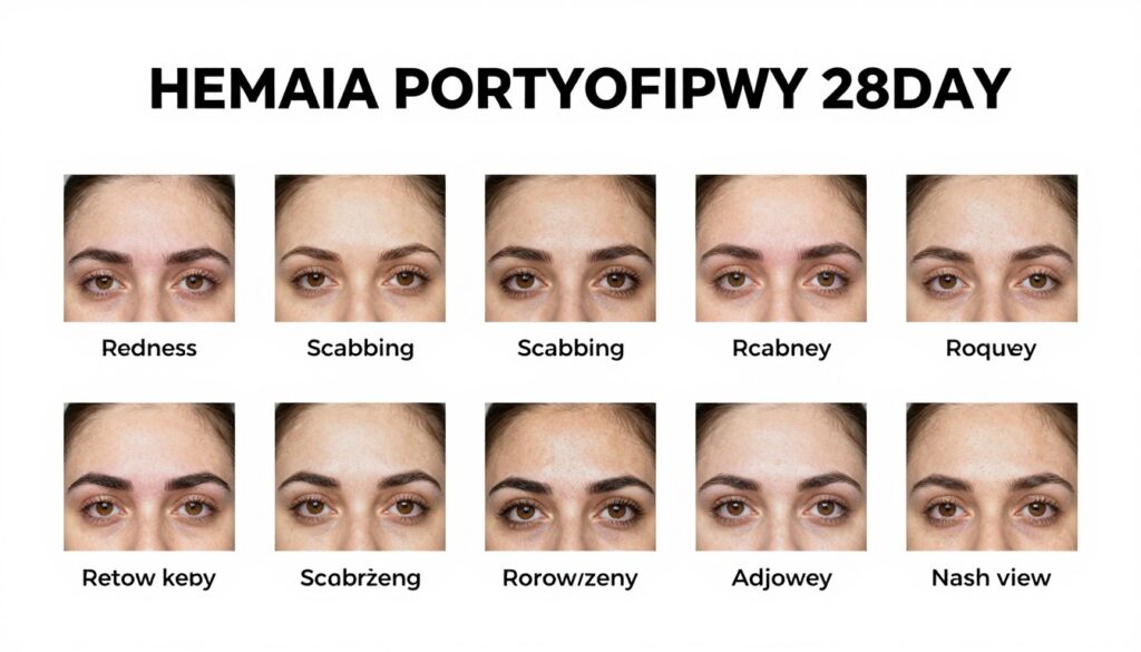 Etapy gojenia brwi permanentnych
