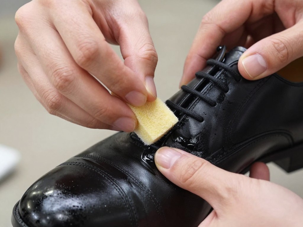 Prawidłowe nakładanie cienkich warstw barwnika na buty
